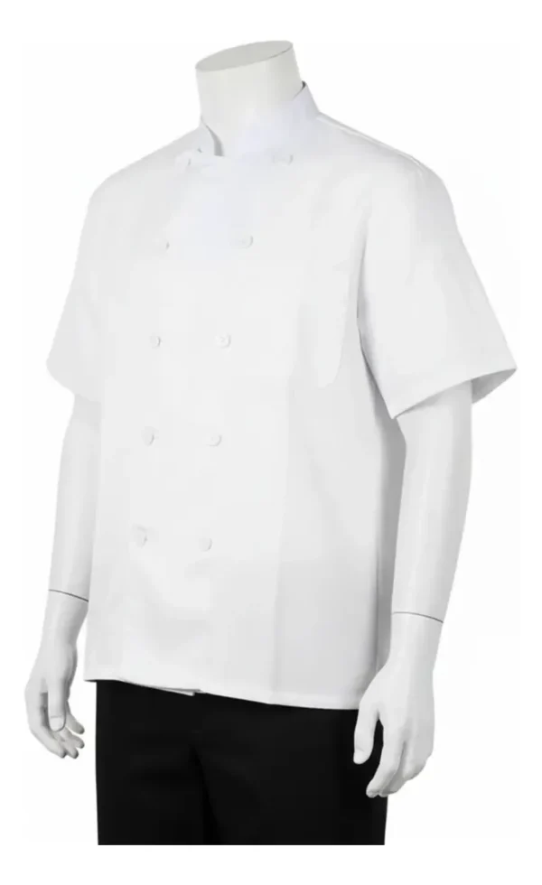 CHAQUETA DE CHEF BLANCA MANGA CORTA 2XL - TF505-19