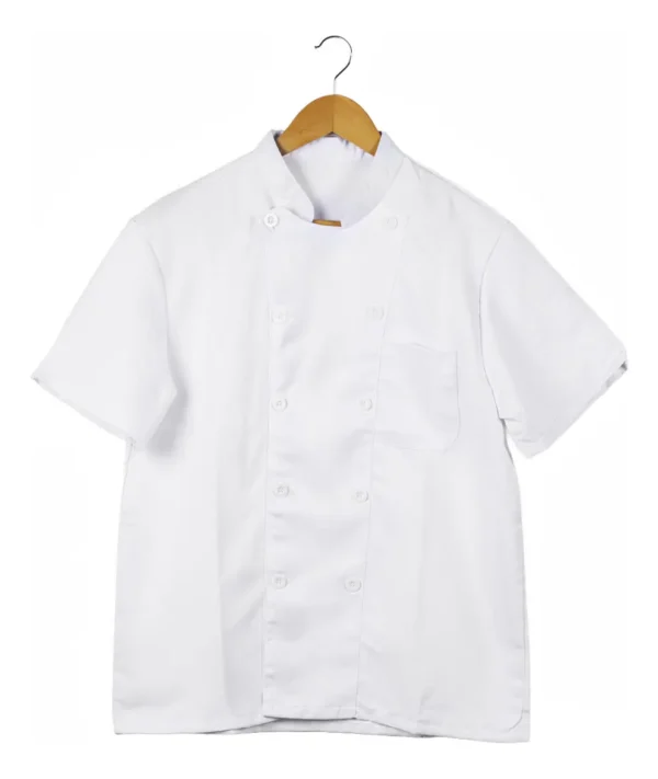 CHAQUETA DE CHEF BLANCA MANGA CORTA 2XL - TF505-19