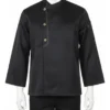 CHAQUETA DE CHEF NEGRA MANGA LARGA L - TF505-20