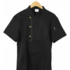 Chaqueta De Chef Para Cocina Manga Corta Unisex Otten Negro L