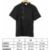 CHAQUETA DE CHEF NEGRA MANGA LARGA 2XL - TF505-20