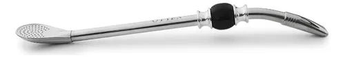 BOMBILLA CURVA 22CM ACERO INOX C/CEPILLO - OTTEN -