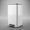 Cesto Recipiente Basura C/ Pedal Otten 30 Lts Blanco