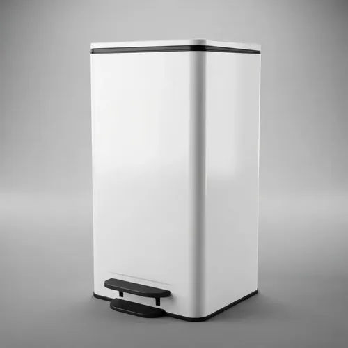 Cesto Recipiente Basura C/ Pedal Otten 30 Lts Blanco
