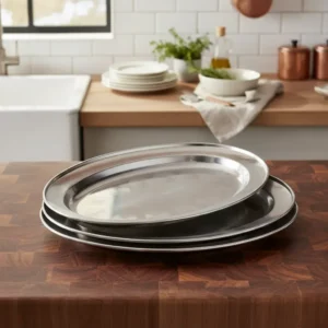 Fuente bandeja Oval Acero Inoxidable Otten 22 cm