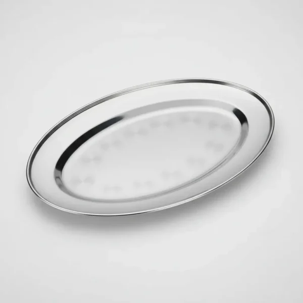 Fuente Bandeja Oval Acero Inoxidable Otten 26 cm