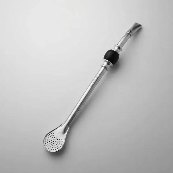 BOMBILLA CURVA 22CM ACERO INOX C/CEPILLO - OTTEN -