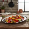 Fuente Bandeja Oval Acero Inoxidable Otten 26 cm
