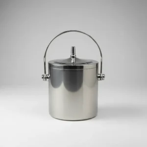 D_NQ_NP_2X_604852-MLA115128553591_072026-F Hielera Doble Fondo Acero Inoxidable Con Tapa Otten 1 Lt - Plateado