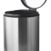 Cesto Tacho De Basura Acero Inoxidable A Pedal Otten 12 Lts - Plateado