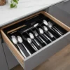 Cubiertero Extensible 9 Divisiones Organizador Otten Negro