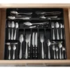 Cubiertero Extensible 9 Divisiones Organizador Otten Negro