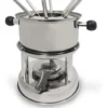 Fondue Acero Inoxidable Queso Chocolate 6 Pinches