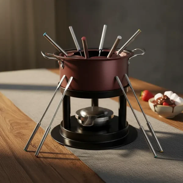 Set De Fondue Antiadherente Para 6 Personas Calidad Premium