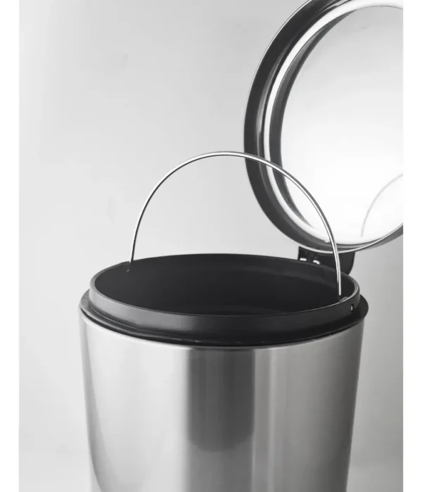 Cesto Tacho De Basura Acero Inoxidable A Pedal Otten 12 Lts - Plateado