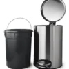 Cesto Tacho De Basura Acero Inoxidable A Pedal Otten 8 Lts Plateado