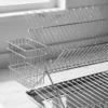 Secaplatos Escuridor Platos Cubiertos Cromado Bandeja Monaco Gris