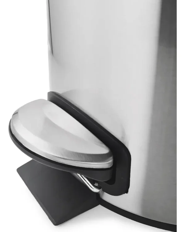 Cesto Tacho De Basura Acero Inoxidable A Pedal Otten 12 Lts - Plateado