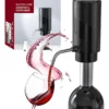 Decantador Aireador De Vino Eléctrico Recargable Usb Otten Negro