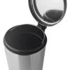 Cesto Tacho De Basura Acero Inoxidable A Pedal Otten 8 Lts Plateado