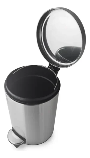 Cesto Tacho De Basura Acero Inoxidable A Pedal Otten 20 Lts Plateado
