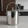 Hielera Doble Fondo Acero Inoxidable Con Tapa Otten 1,4 Lts Plateado