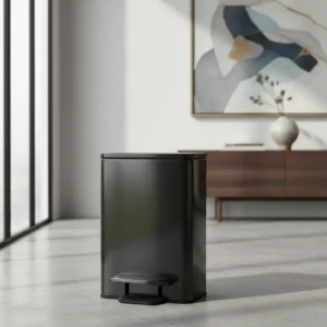 Cesto Recipiente Basura C/ Pedal Otten 15 Lts - Negro