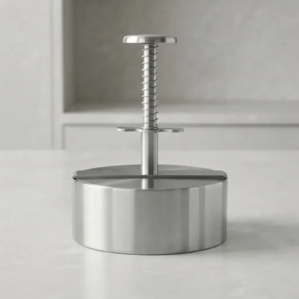 D_NQ_670132-MLA116538039047_082026-OO Molde Prensa De Hamburguesas Acero Otten 11,4 Cm - Plateado