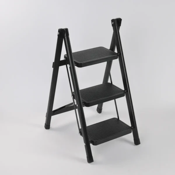 Escalera Resistente Rebatible De Hierro 3 Peldaños Otten