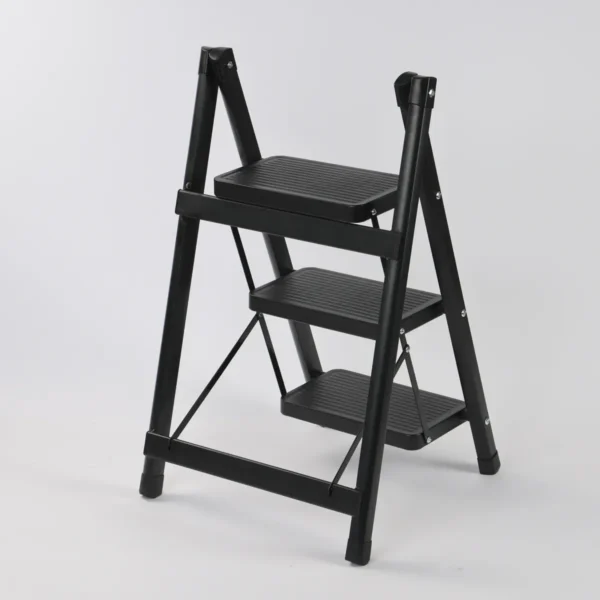 Escalera Resistente Rebatible De Hierro 3 Peldaños Otten