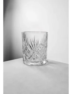 Set X 6 Vaso Vidrio Labrado Deli Glass 230 Ml Transparente