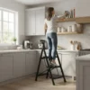 Escalera Resistente Rebatible De Hierro 3 Peldaños Otten