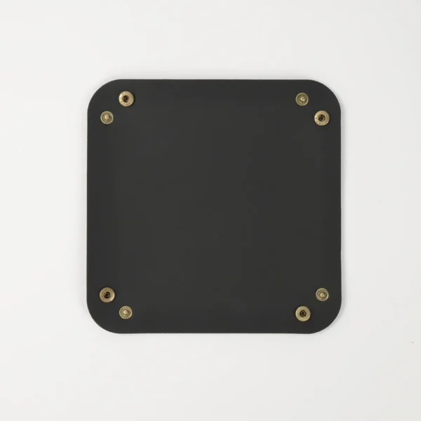 BANDEJA MULTIUSO ECOCUERO NEGRA 20 x 20CM - OTTEN -