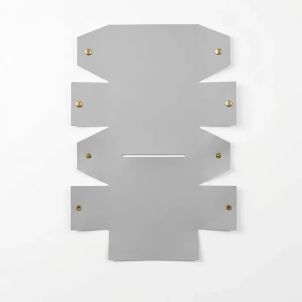 CAJA DE PAÑUELOS ECOCUERO GRIS -OTTEN-