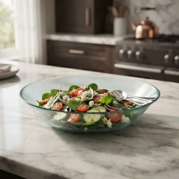 BOWL ENSALADERA VIDRIO ACQUAMARINE 23 CM - RIGOLLEAU