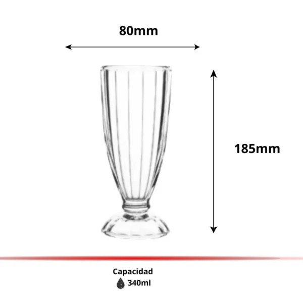 COPA MILKSHAKE VINCENZA 340 ML - RIGOLLEAU